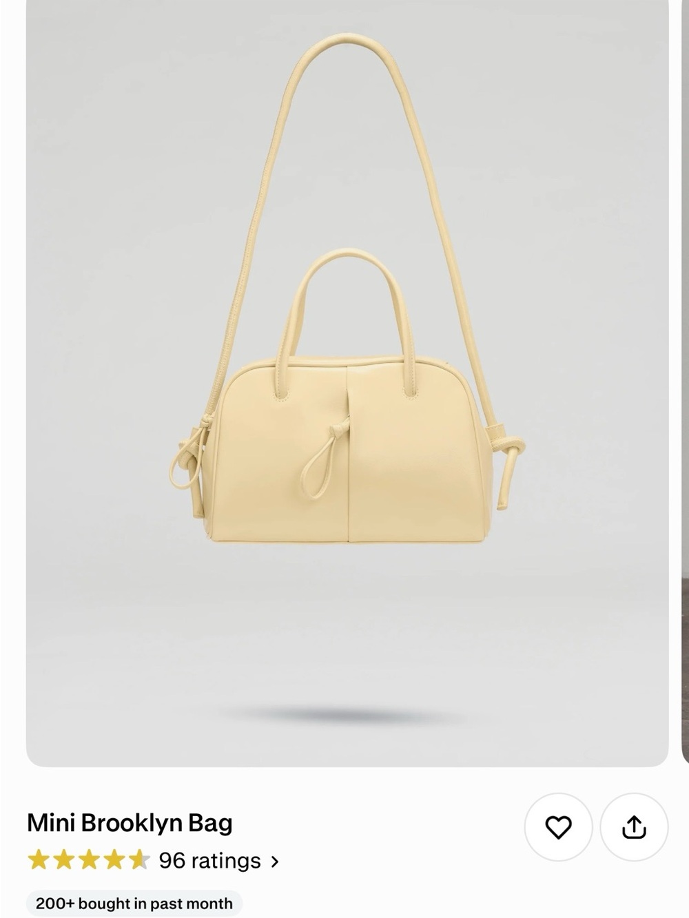 Olend Mini Brooklyn Bag viral tik tok bag butter yellow